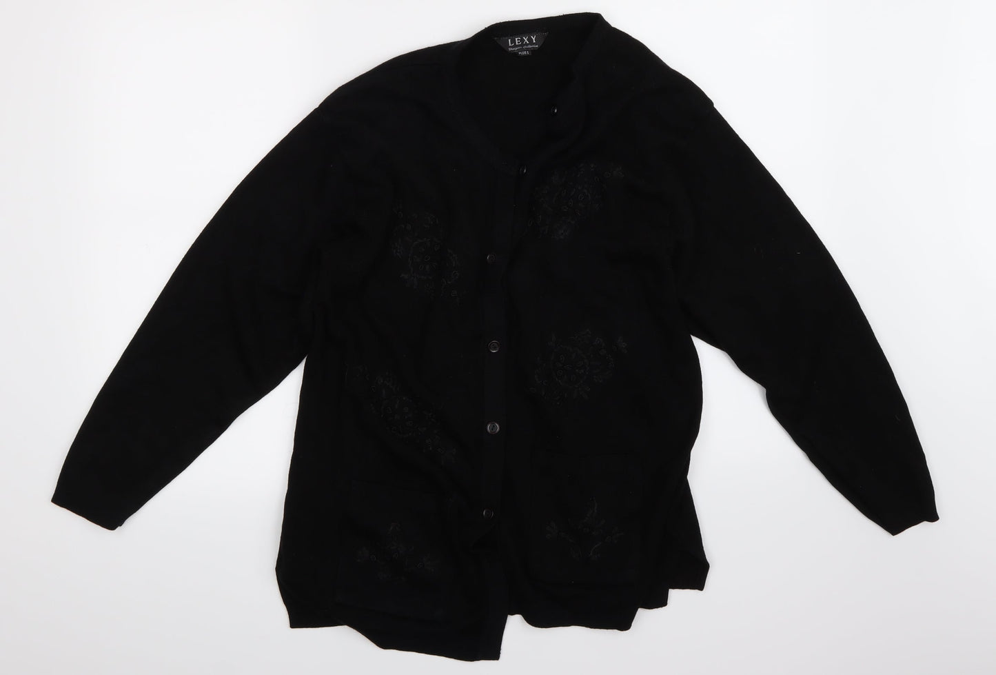 lexy Womens Black   Cardigan Jumper Size 10