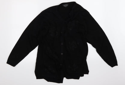lexy Womens Black   Cardigan Jumper Size 10