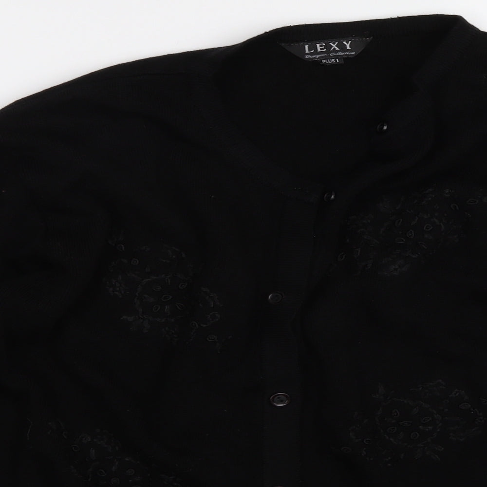 lexy Womens Black   Cardigan Jumper Size 10