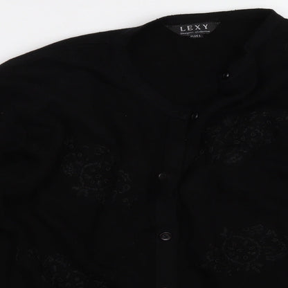 lexy Womens Black   Cardigan Jumper Size 10