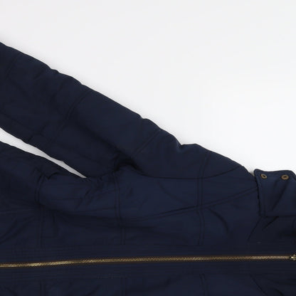 Womens UK Size 12 BHS Blue Overcoat
