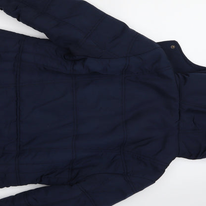 Womens UK Size 12 BHS Blue Overcoat