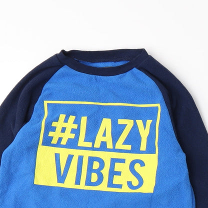 Studio Boys Blue  Fleece Pullover Sweatshirt Size 2-3 Years