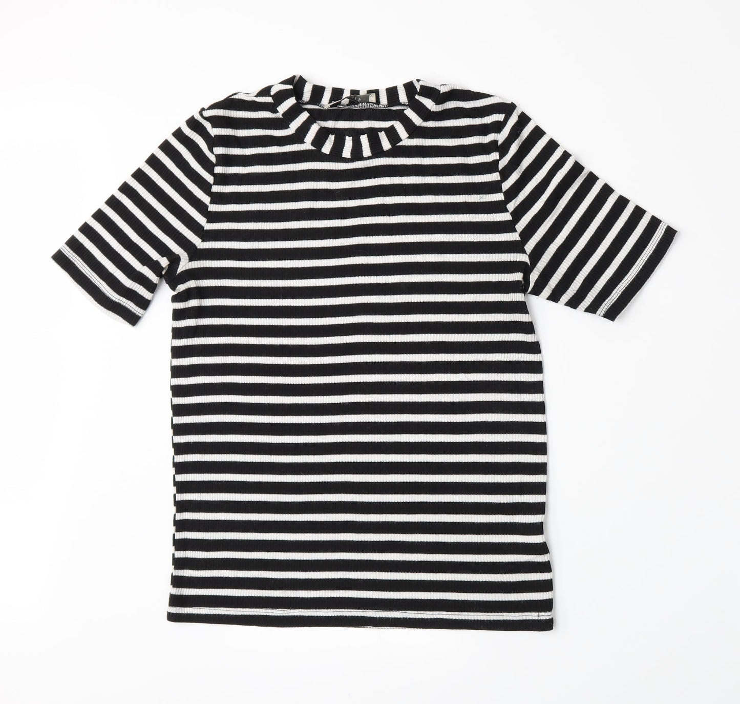 Womens UK Size M Oasis Black Basic T-Shirt