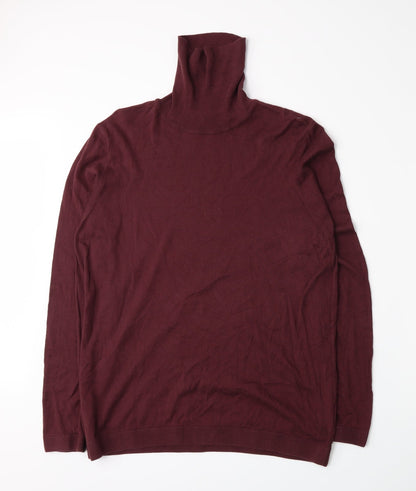 Topman Womens Red  Knit Pullover Jumper Size M