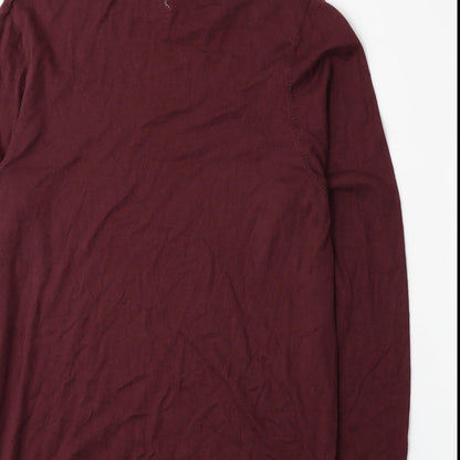 Topman Womens Red  Knit Pullover Jumper Size M
