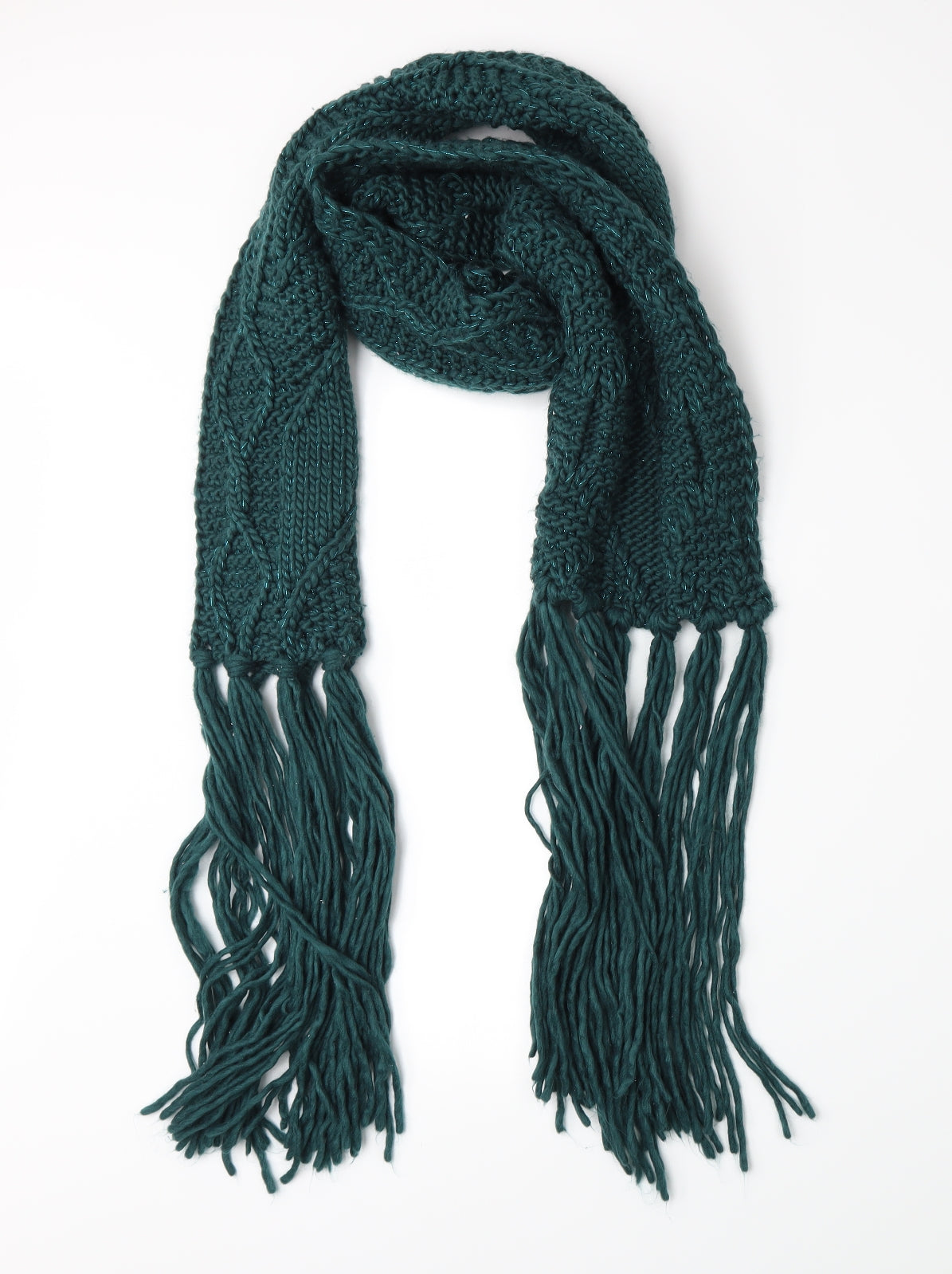 Preworn Womens Green  Knit  Scarf