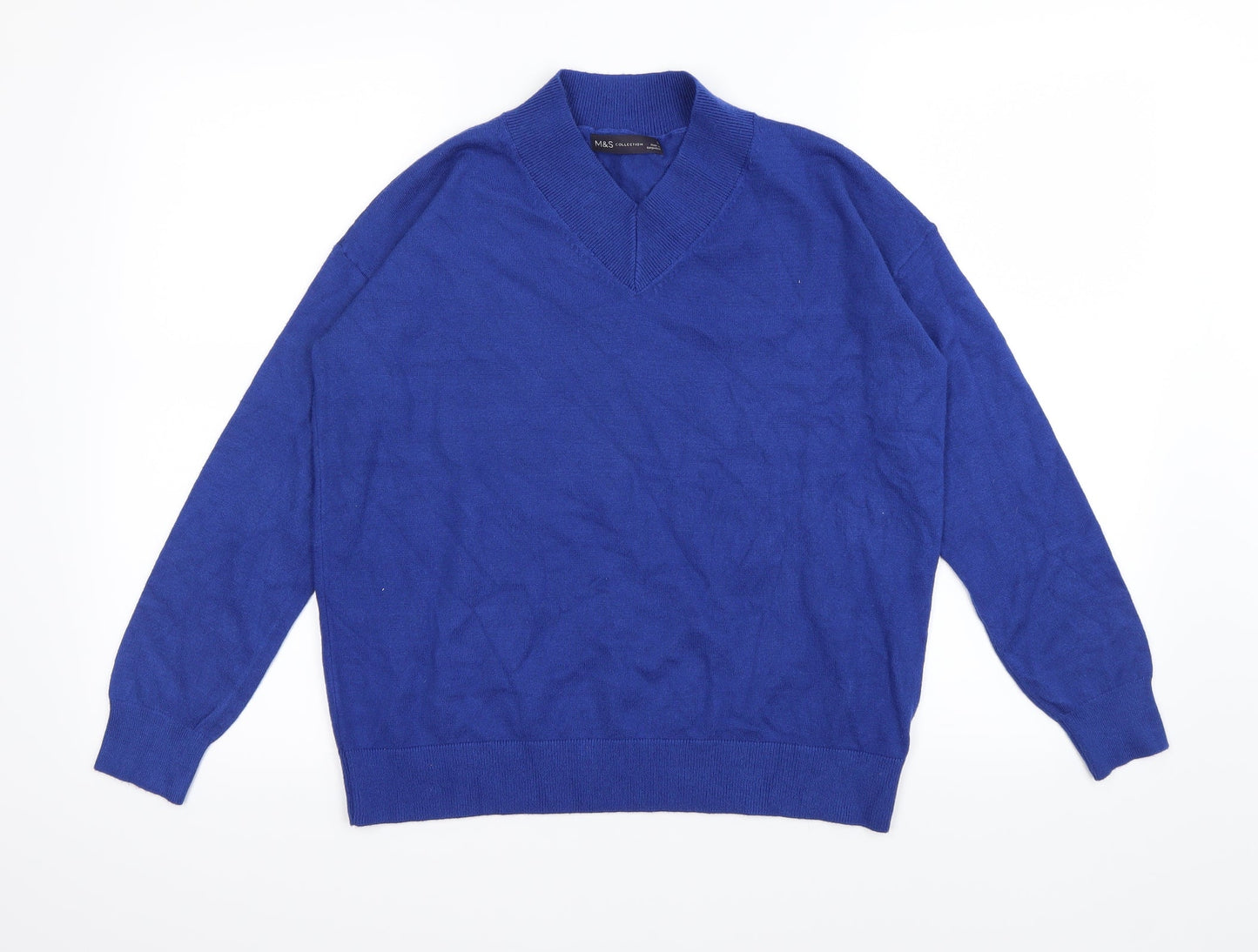 Mens UK Size S Marks and Spencer Blue Pullover Sweatshirt