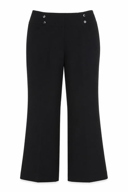 Womens UK Size 12 Debenhams Regular Fit Dress Pants Black Trousers