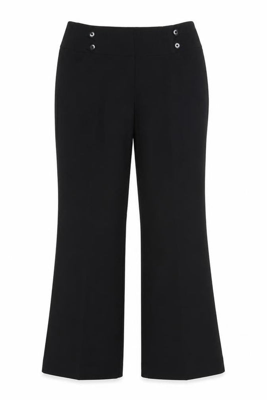 Womens UK Size 12 Debenhams Regular Fit Dress Pants Black Trousers
