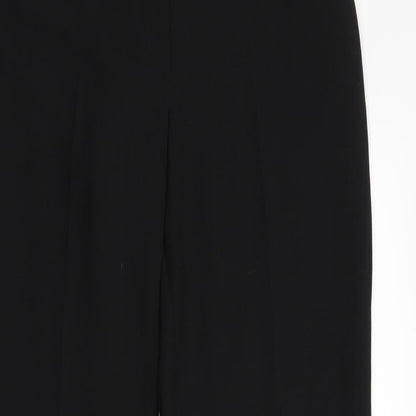 Womens UK Size 12 Debenhams Regular Fit Dress Pants Black Trousers