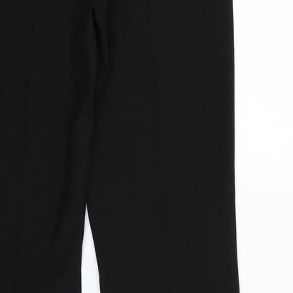 Womens UK Size 12 Debenhams Regular Fit Dress Pants Black Trousers