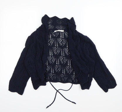 M&Co Womens Blue   Cardigan Jumper Size M