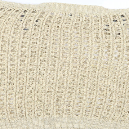 Et Vous Womens Beige  Knit Pullover Jumper Size 16