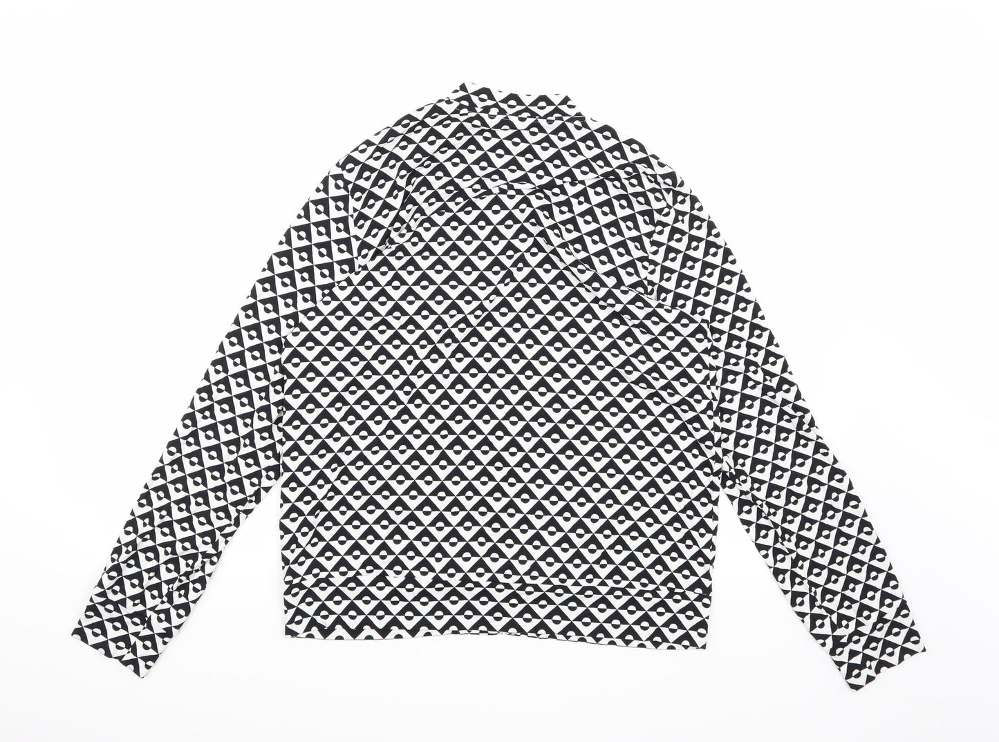 Privacy  Womens Multicoloured Geometric  Full Zip Sweatshirt Size 14