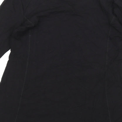 Womens UK Size S CASAMIA Black Basic Blouse