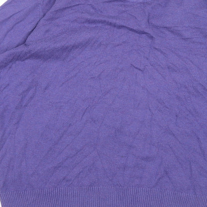 John Lewis Mens Purple  Knit Pullover Jumper Size S