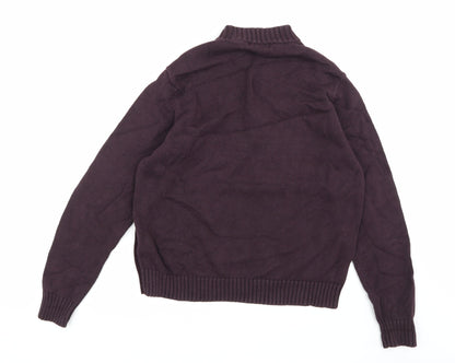 Marks and Spencer Mens Purple  Knit Pullover Jumper Size S
