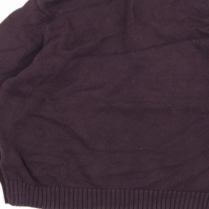 Marks and Spencer Mens Purple  Knit Pullover Jumper Size S