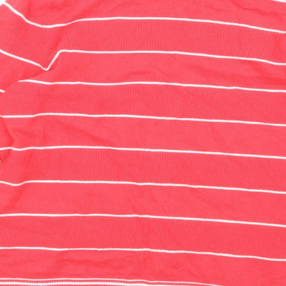 Bonmarché Womens Pink Striped Knit Cardigan Jumper Size XS