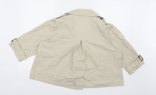 Marks & Spencer Womens Beige   Pea Coat Coat Size 18