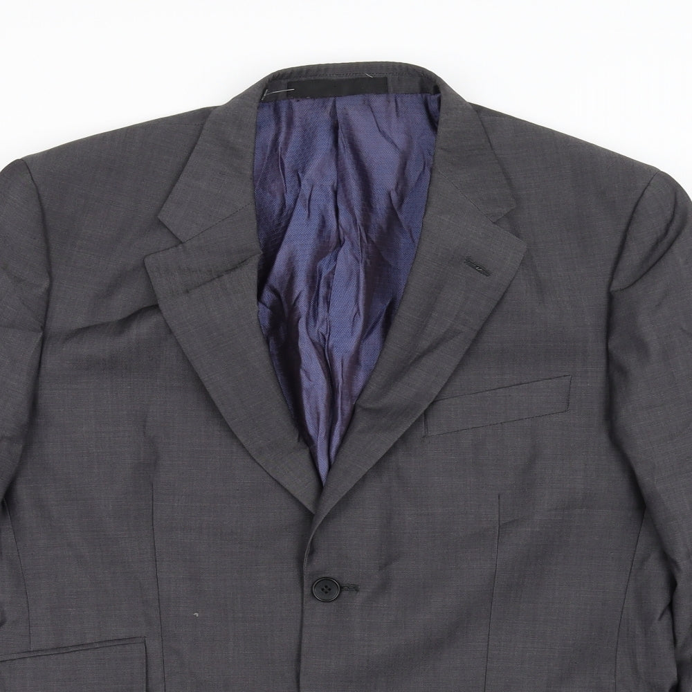 Mens UK Size 40 Marks and Spencer Regular Grey Suit Jacket