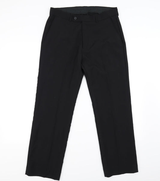 George Mens Black   Trousers  Size 32 in L29 in