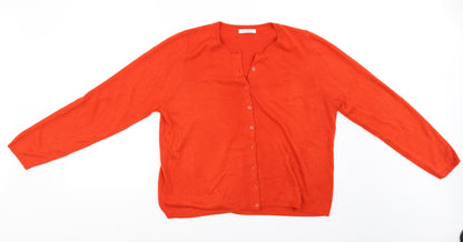 Classic Womens Red   Cardigan Jumper Size 16