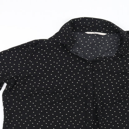 TU Womens Beige Polka Dot  Basic Blouse Size 12