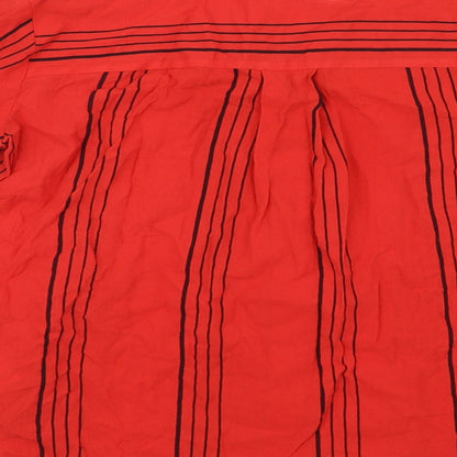 Womens UK Size 8 Preworn Red Basic Blouse