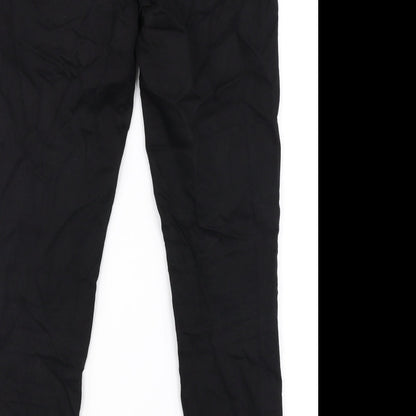Womens UK Size 10 Preworn Regular Fit Skinny Black Jeans
