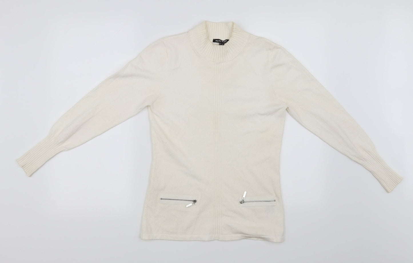 Marble Womens White   Pullover Jumper Size 8