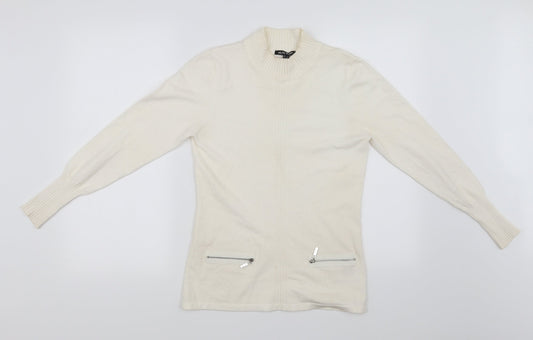 Marble Womens White   Pullover Jumper Size 8