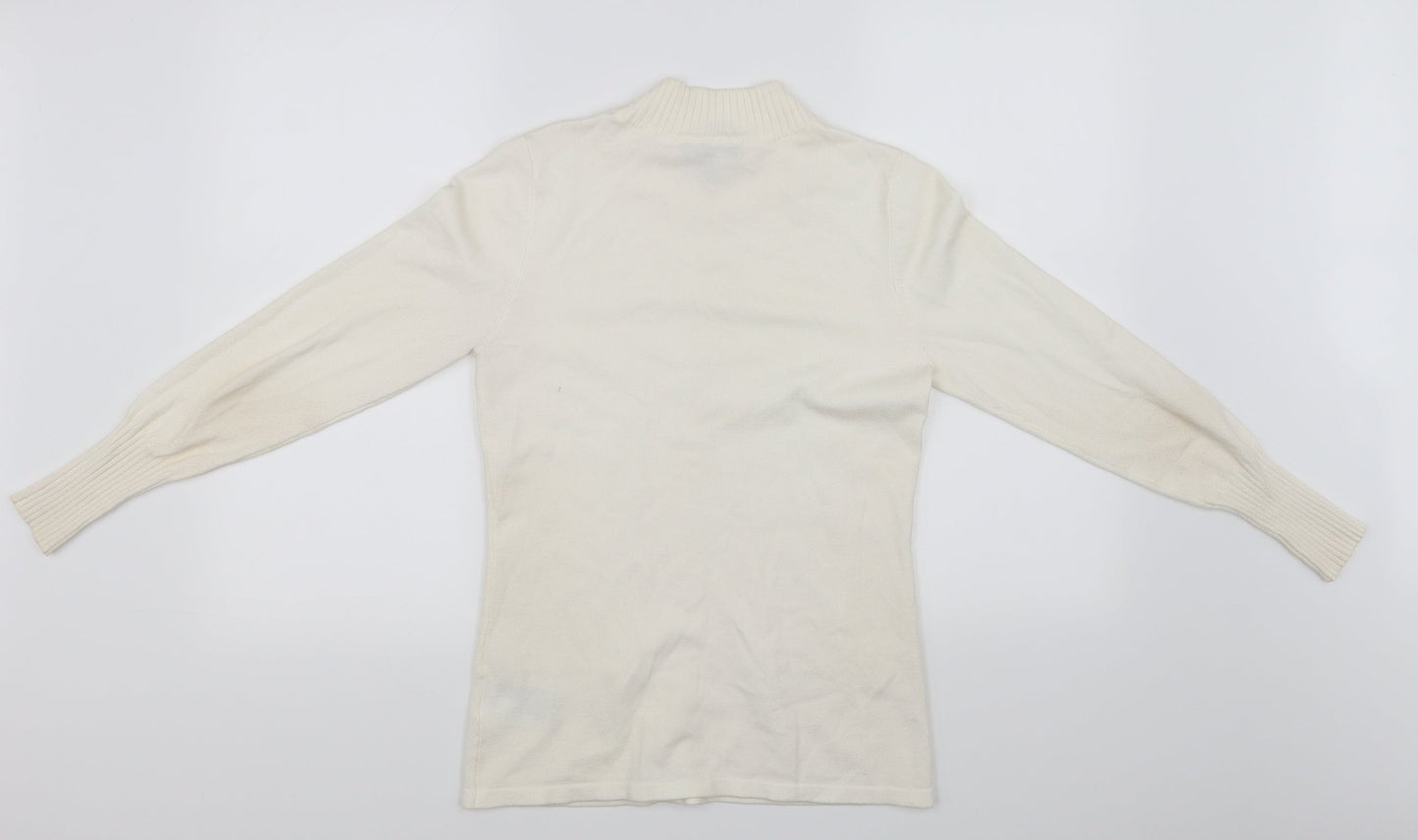 Marble Womens White   Pullover Jumper Size 8
