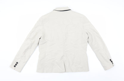Mango Womens Beige   Jacket Blazer Size 14