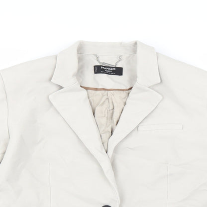 Mango Womens Beige   Jacket Blazer Size 14