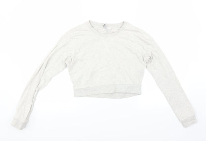 Womens UK Size XS Divided by H&M Grey Pullover Sweatshirt