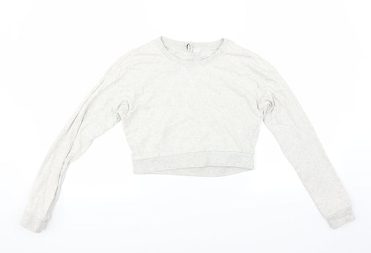 Womens UK Size XS Divided by H&M Grey Pullover Sweatshirt
