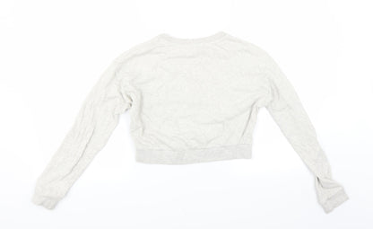 Womens UK Size XS Divided by H&M Grey Pullover Sweatshirt