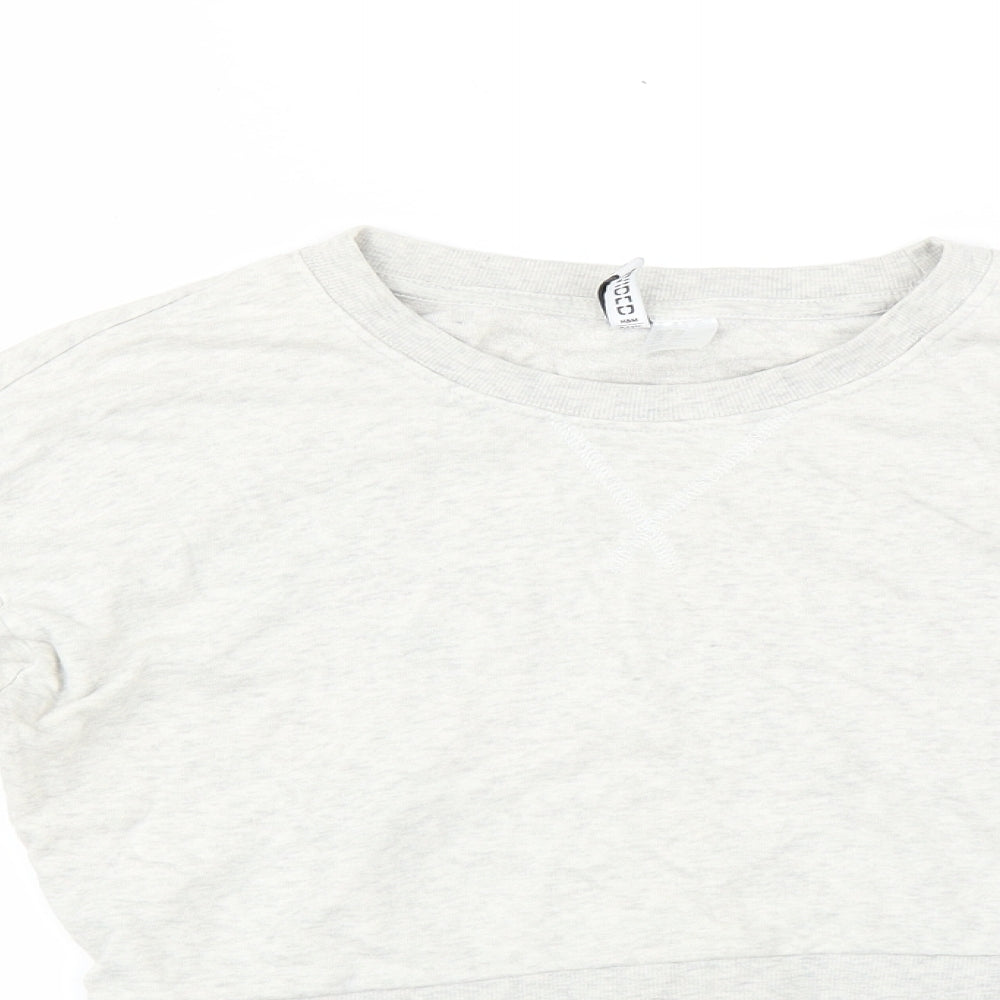 Womens UK Size XS Divided by H&M Grey Pullover Sweatshirt