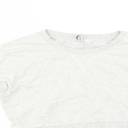 Womens UK Size XS Divided by H&M Grey Pullover Sweatshirt