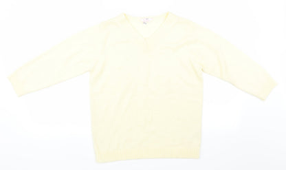 Julipa Womens Yellow   Pullover Jumper Size 10