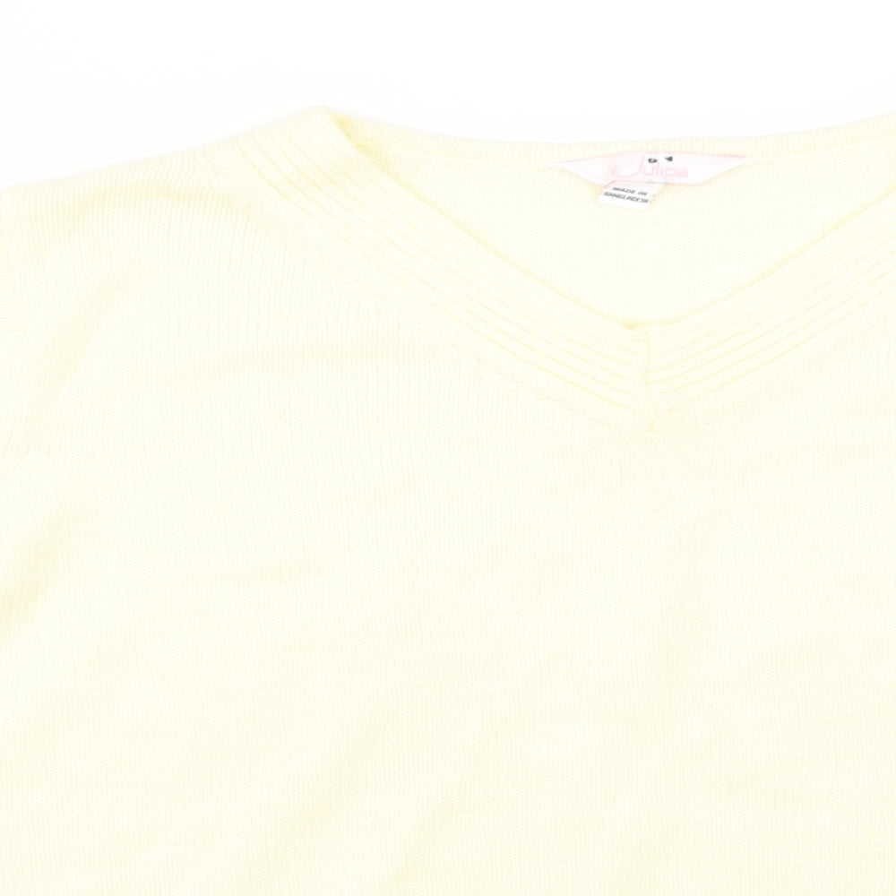 Julipa Womens Yellow   Pullover Jumper Size 10