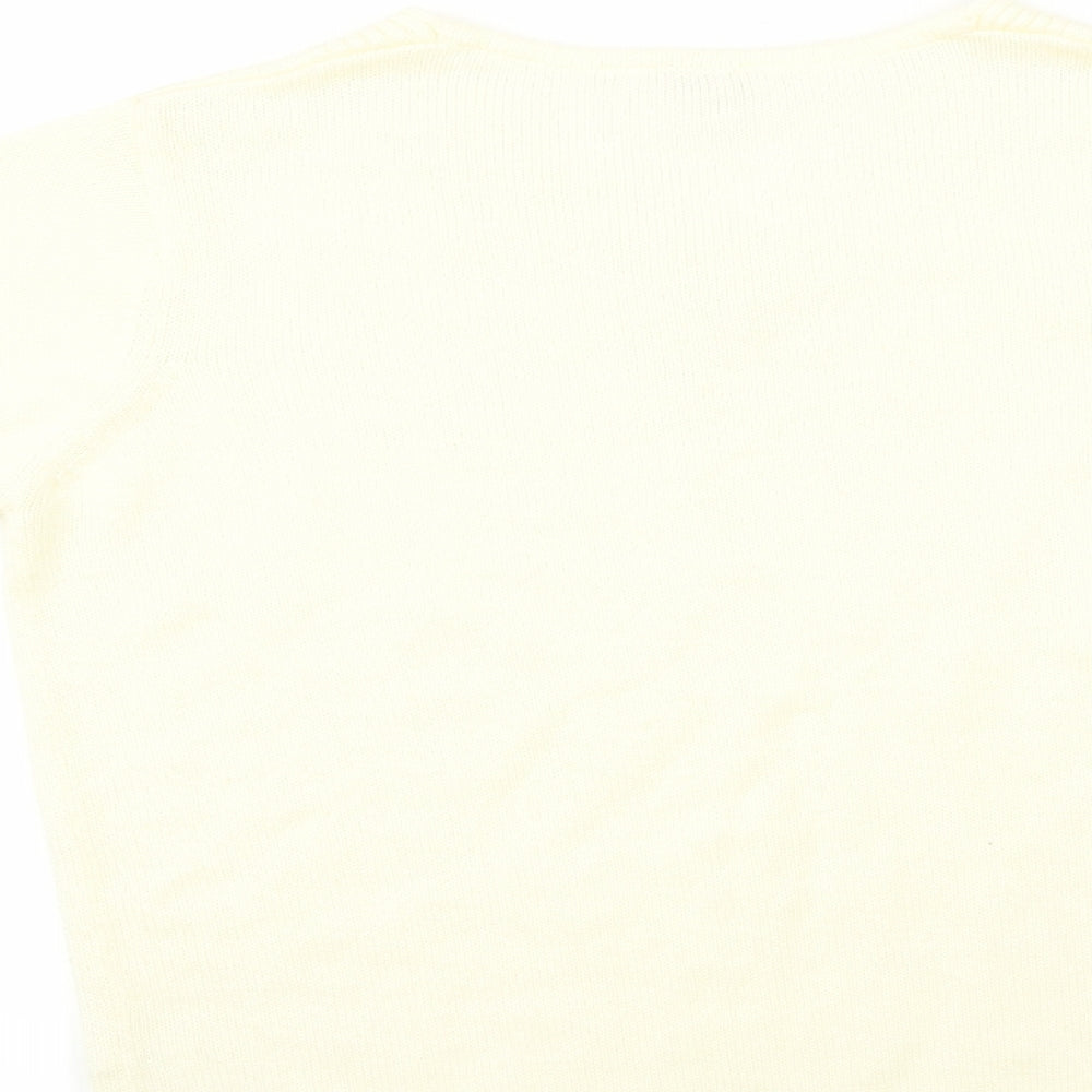 Julipa Womens Yellow   Pullover Jumper Size 10