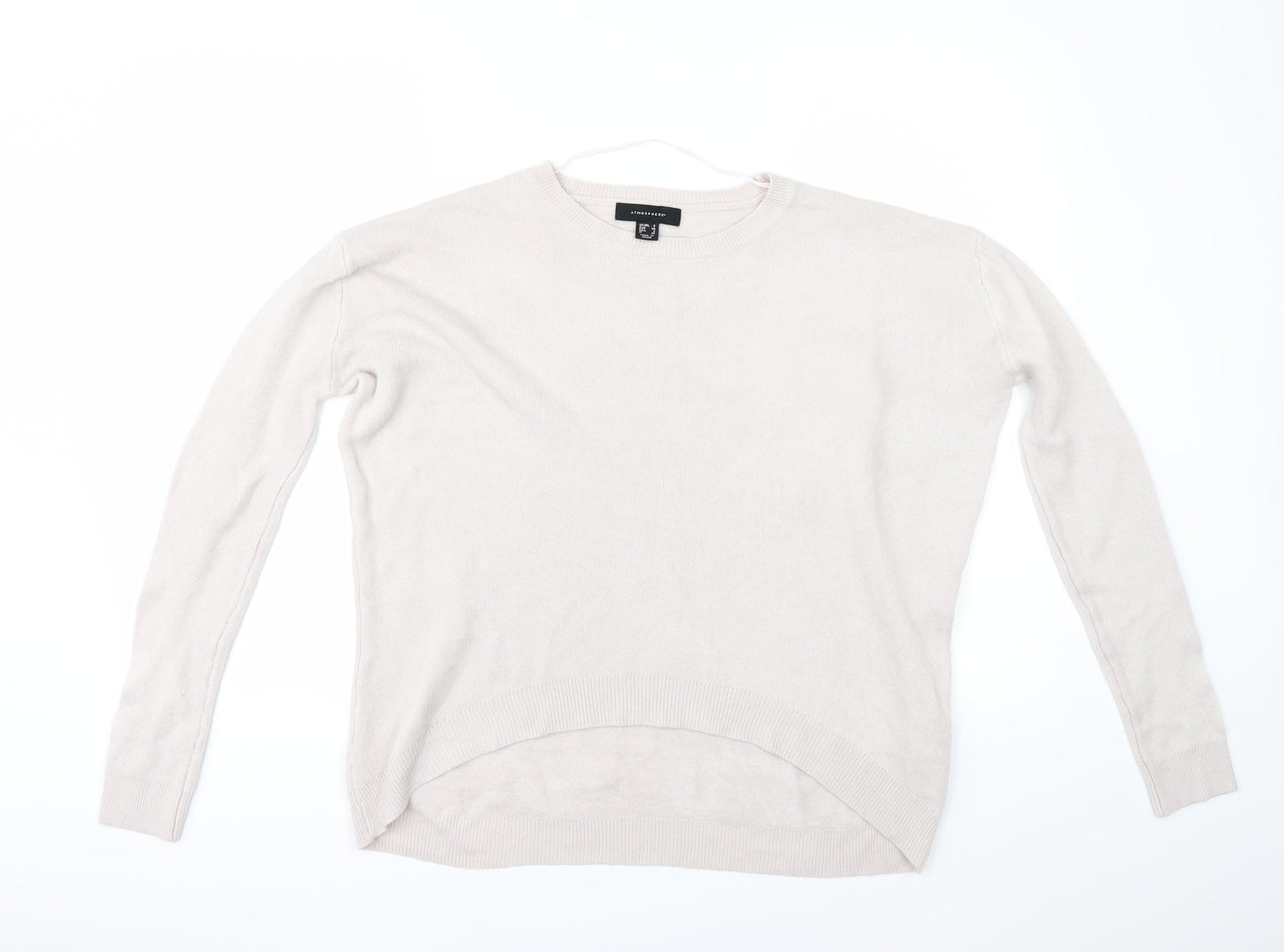Primark Womens Grey   Pullover Jumper Size 6  - Shaped hem