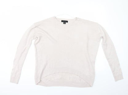 Primark Womens Grey   Pullover Jumper Size 6  - Shaped hem
