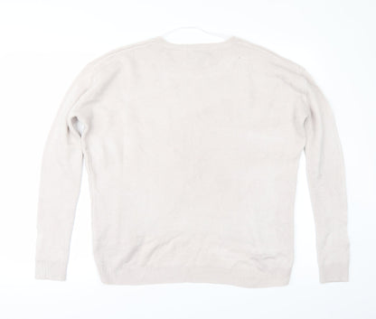 Primark Womens Grey   Pullover Jumper Size 6  - Shaped hem