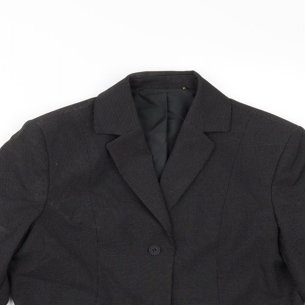 Womens UK Size 34 Preworn Regular Grey Suit Jacket