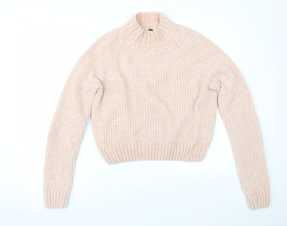 Divided by H&M Womens Pink   Henley Jumper Size S