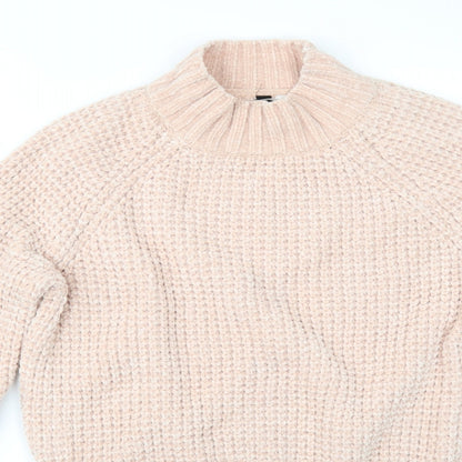 Divided by H&M Womens Pink   Henley Jumper Size S